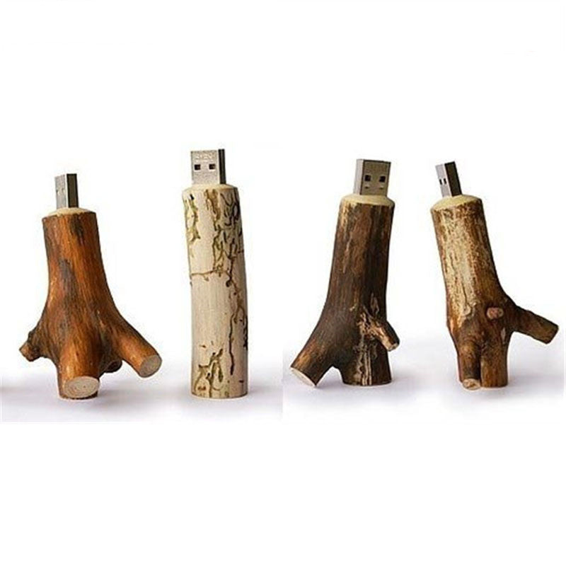 Jaster Natural Wood USB Stick - Novelty Tree Branch Design