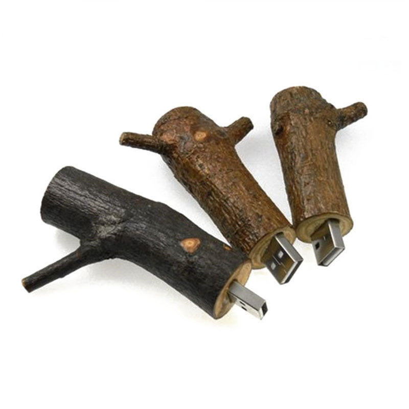 Jaster Natural Wood USB Stick - Novelty Tree Branch Design