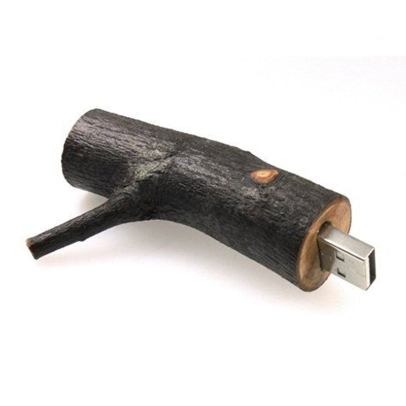 Jaster Natural Wood USB Stick - Novelty Tree Branch Design