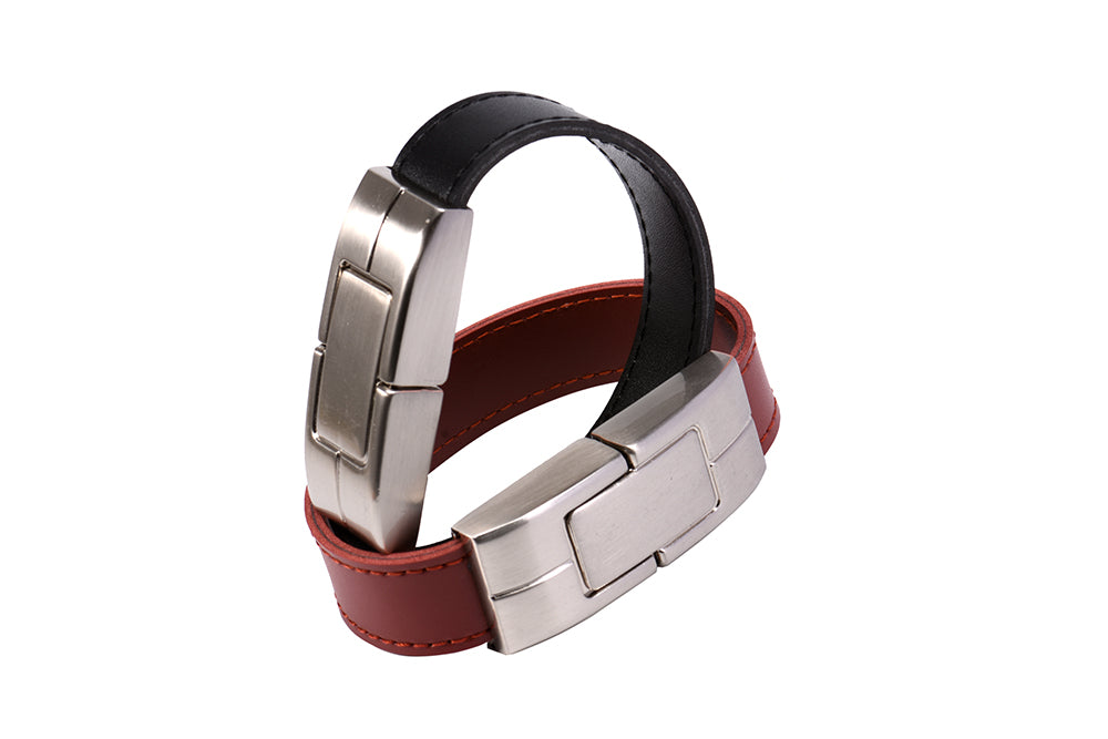 Customizable Leather USB Flash Drive - Premium Data Storage