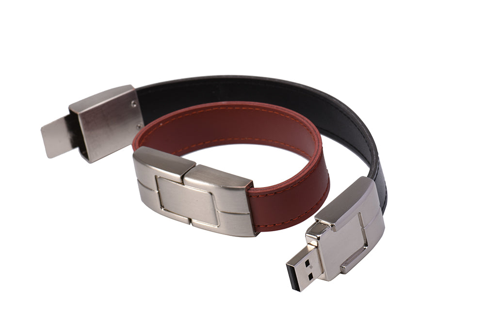 Customizable Leather USB Flash Drive - Premium Data Storage