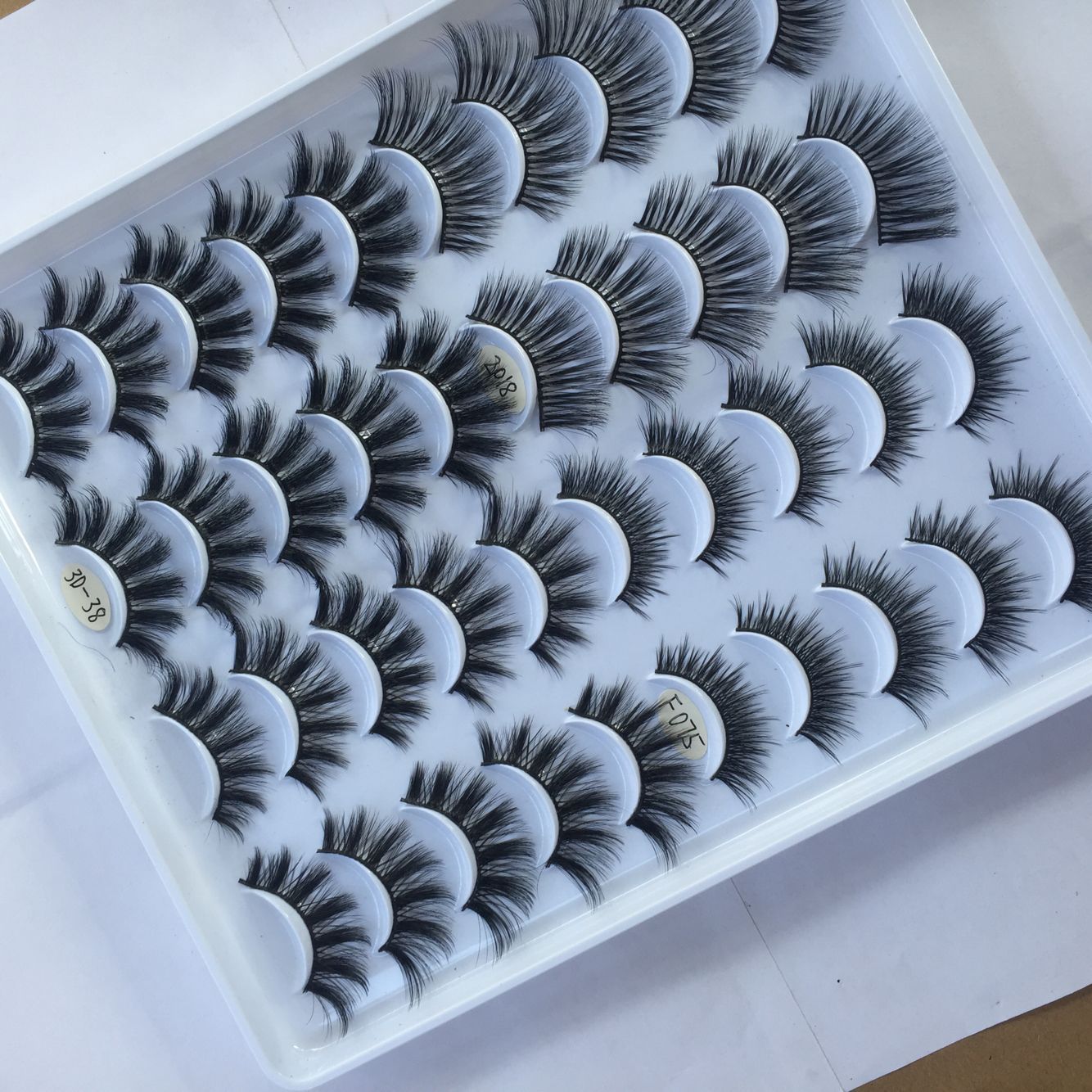 Handcrafted 3D Multi-Layer Mixed False Eyelashes - 20 Pairs