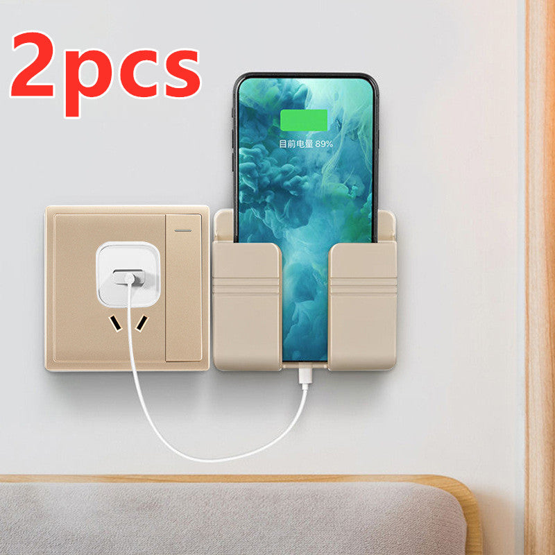 Wall-Mounted Charging & Storage Rack for Mobile Phones