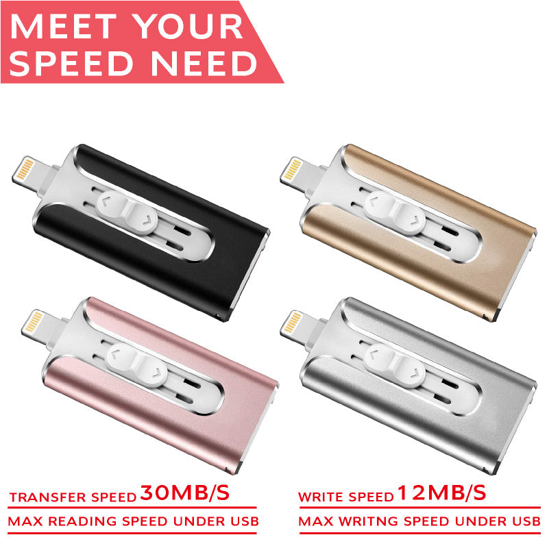 Universal Metal USB Drive with Lightning Connector