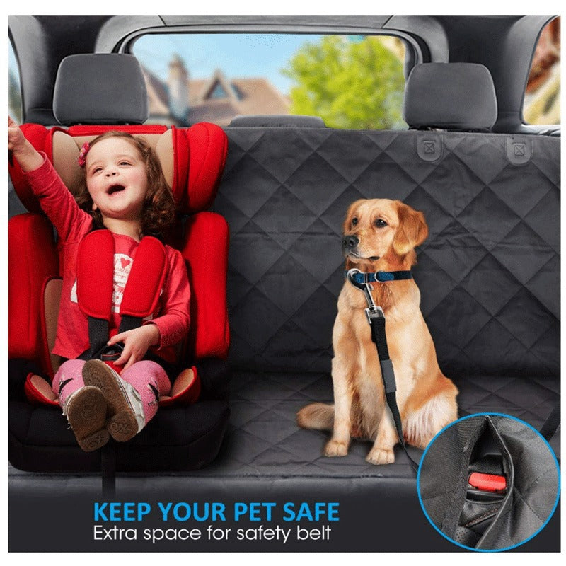 Premium Waterproof Car Pet Mat with Orange Edging