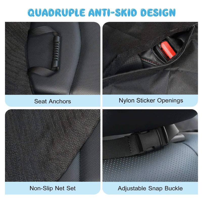 Premium Waterproof Car Pet Mat with Orange Edging