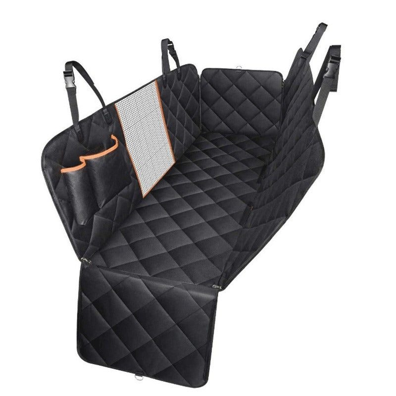 Premium Waterproof Car Pet Mat with Orange Edging
