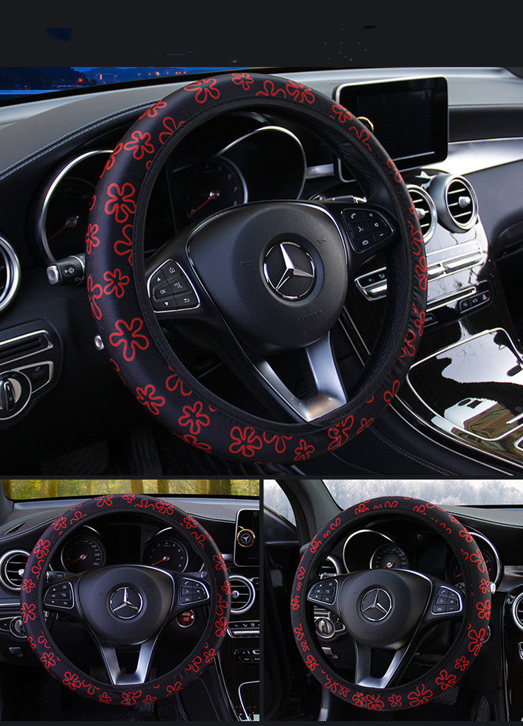 Beetle Print Steering Wheel Cover