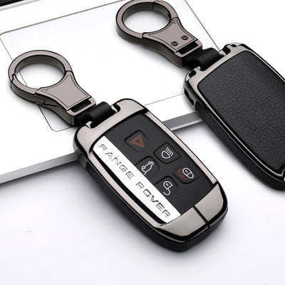 Premium Zinc Alloy & Leather Key Case for Land Rover / Jaguar