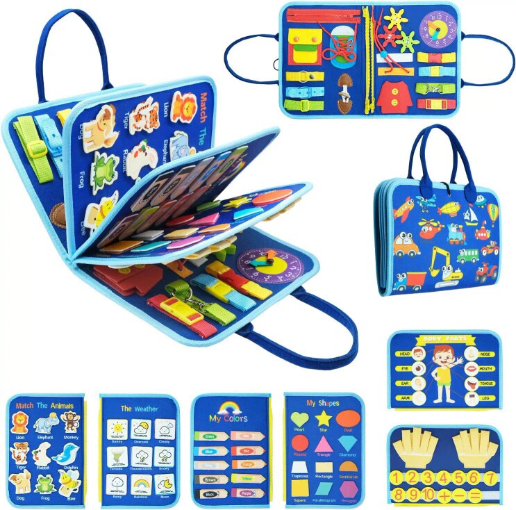 Childrens Educational Felt Learning Board