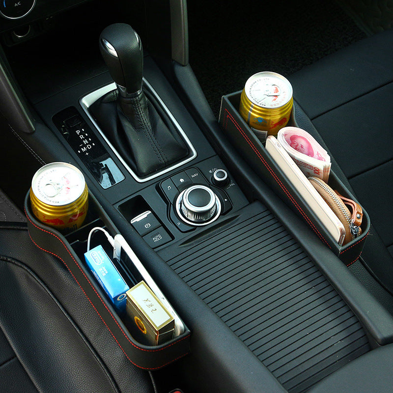 Premium Leather Car Storage Organizer