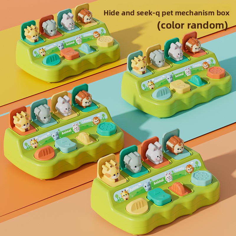 Children's Causality Pop-up Switch Box Toy Hide-and-seek 1-year-old Baby Machine Box Baby Educational Early Education