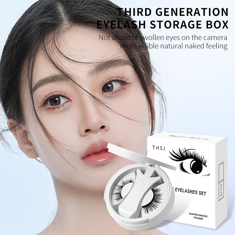 Premium Magnetic False Eyelashes with Integrated Storage & Applicator