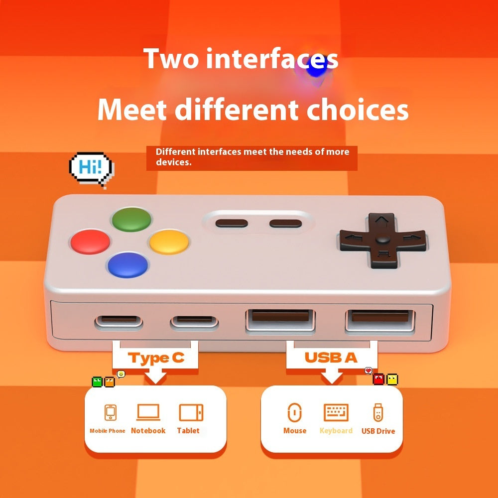Customizable Cartoon Game Console Modeling Four in One USB High Speed Hub Concentrator