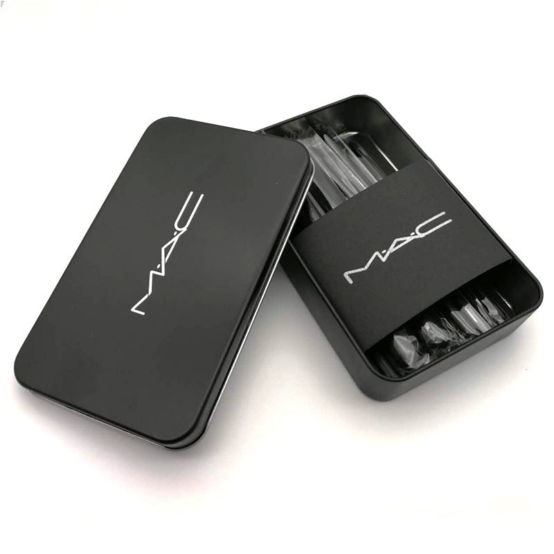 12-Piece Deluxe Makeup Brush Set with Elegant Storage Tin