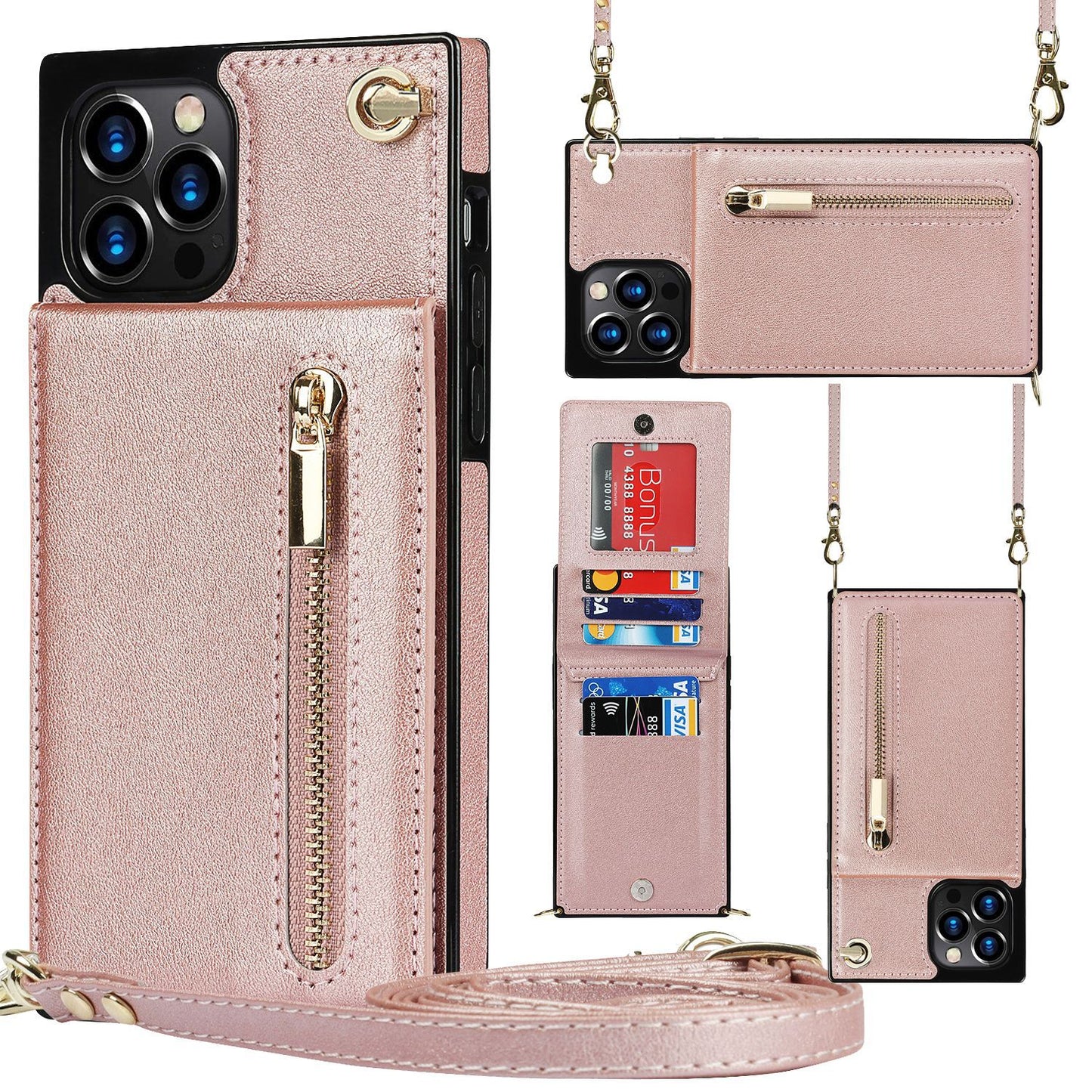 Premium Crossbody Zipper Phone Case