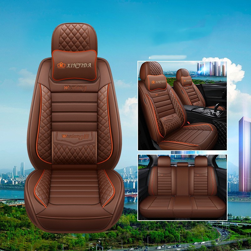 Premium Leather Car Seat Cushion - All Seasons