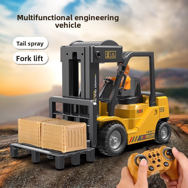 Forklift, crane, children's toys