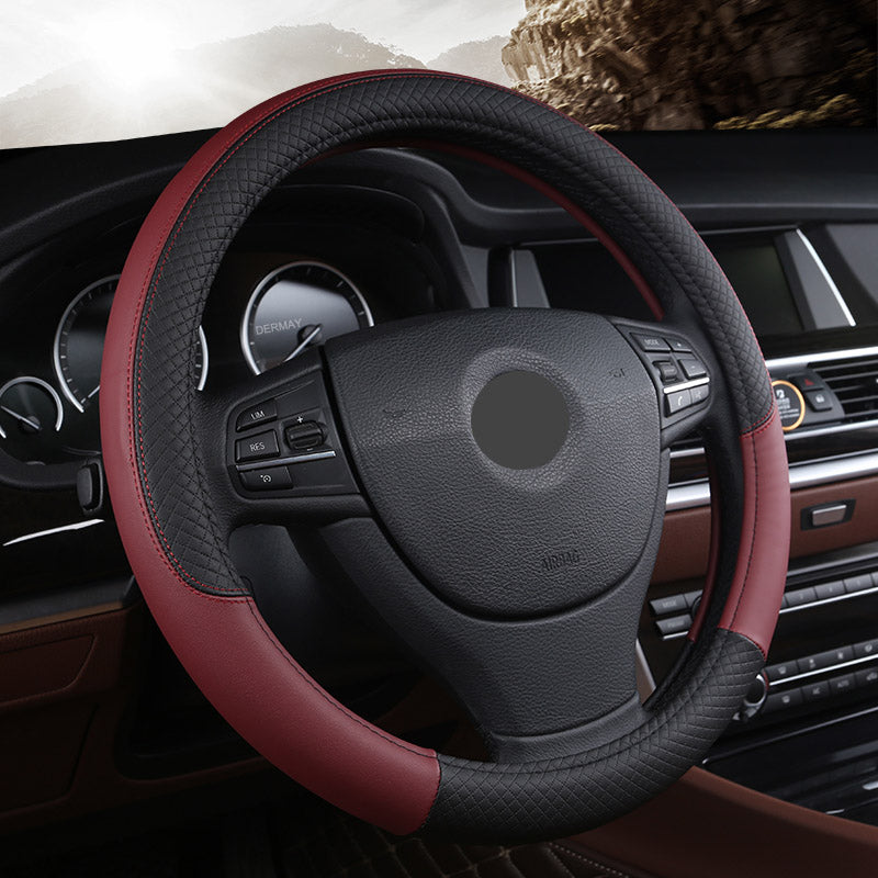 Premium Microfiber Leather Steering Wheel Cover