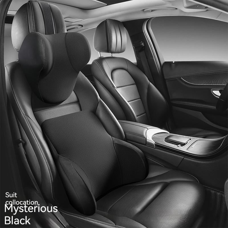 Premium Memory Foam Lumbar Support & Headrest for Automotive
