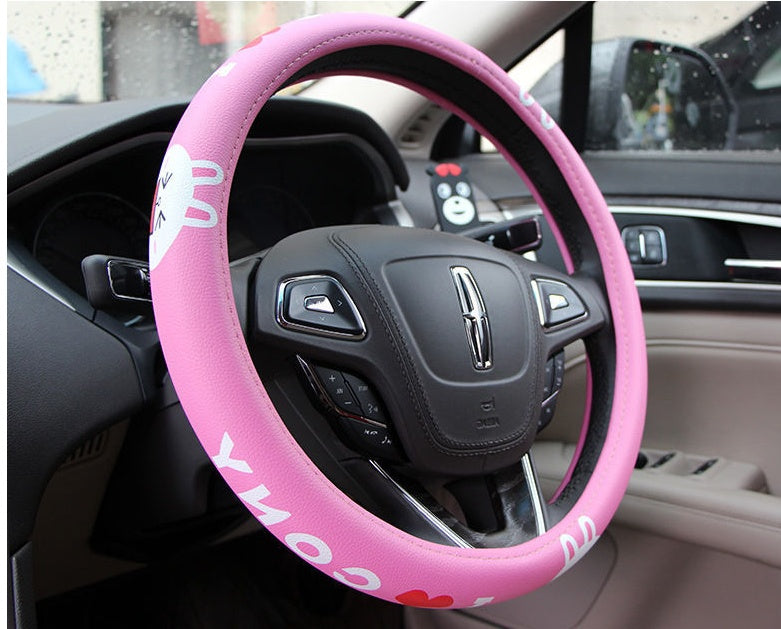 Premium Cartoon Character Steering Wheel Cover
