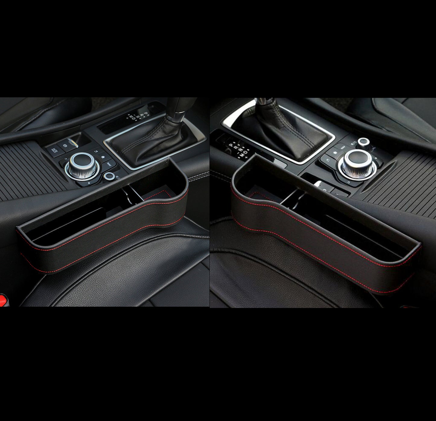 Premium Leather Car Storage Organizer