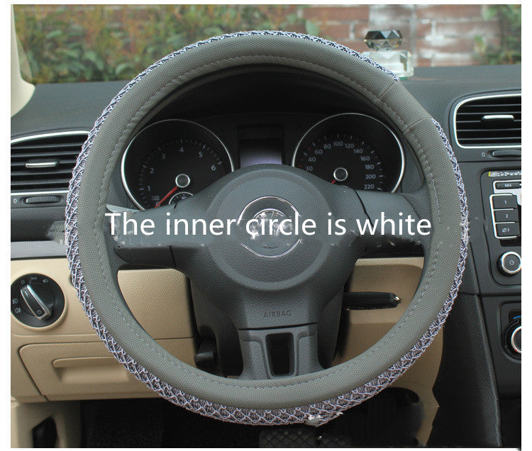 Premium Ice Silk Steering Wheel Cover for Summer Driving