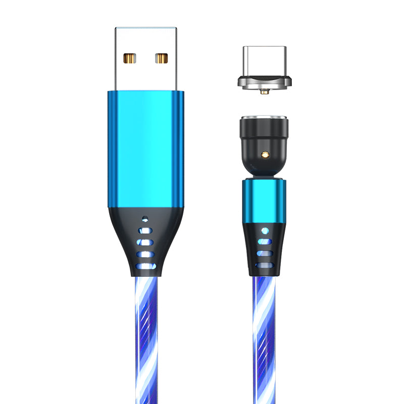 540° Rotating Magnetic LED Charging Cable