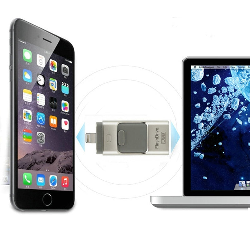 Versatile 3-in-1 OTG USB Flash Drive for Computer and Mobile Phone