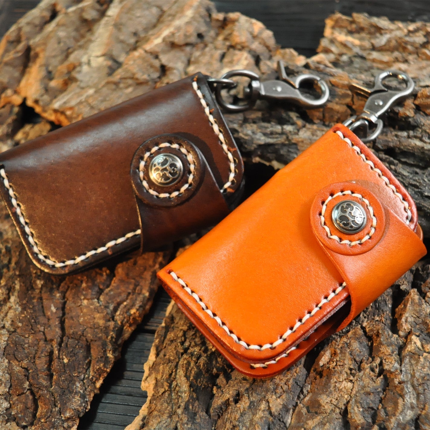 Handmade Cowhide Car Key Case