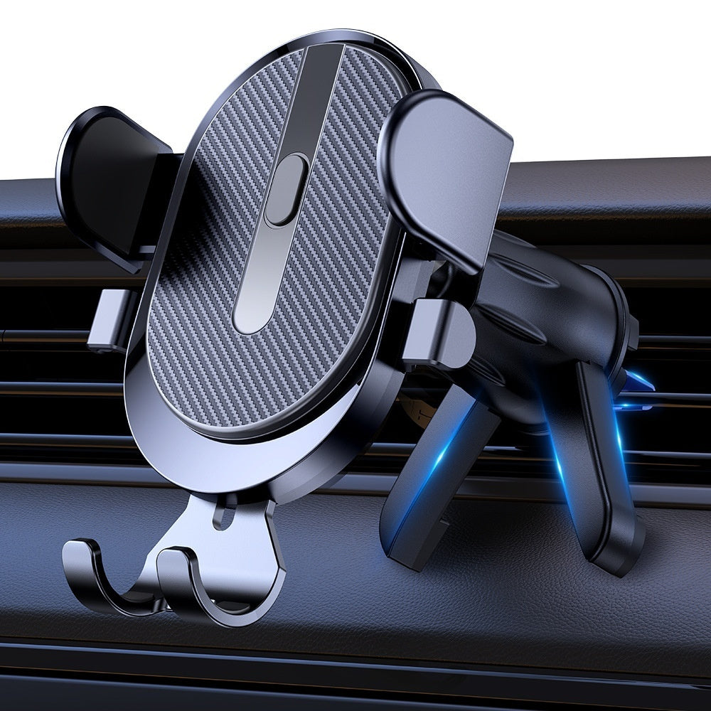 Car-mounted Mobile Phone Bracket With Hook Rotating Air Outlet