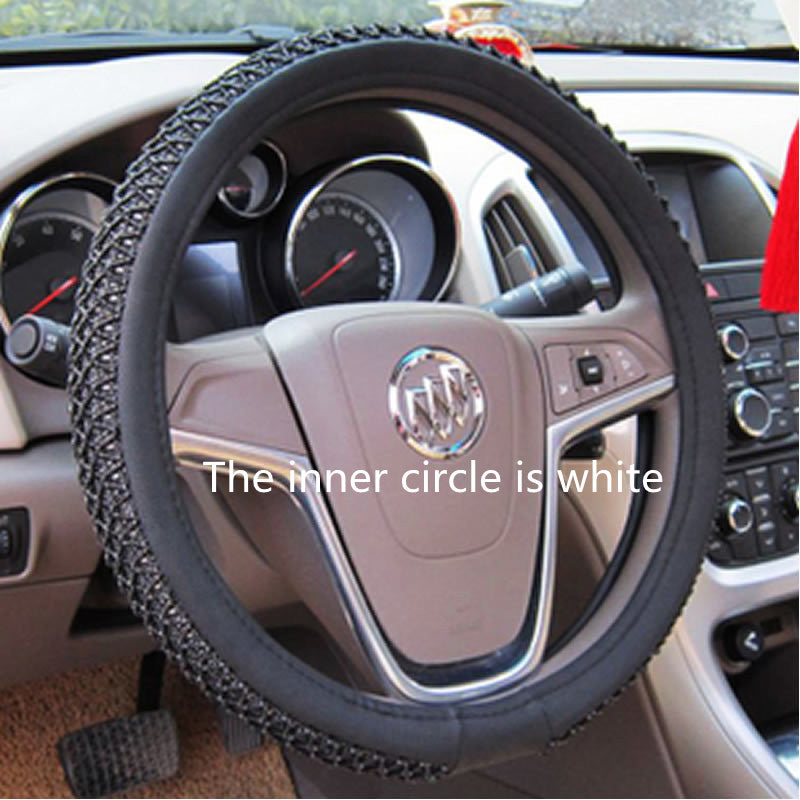 Premium Ice Silk Steering Wheel Cover for Summer Driving