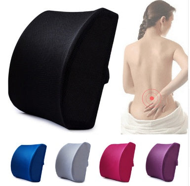 Premium Memory Foam Lumbar Support Cushion for Car & Office