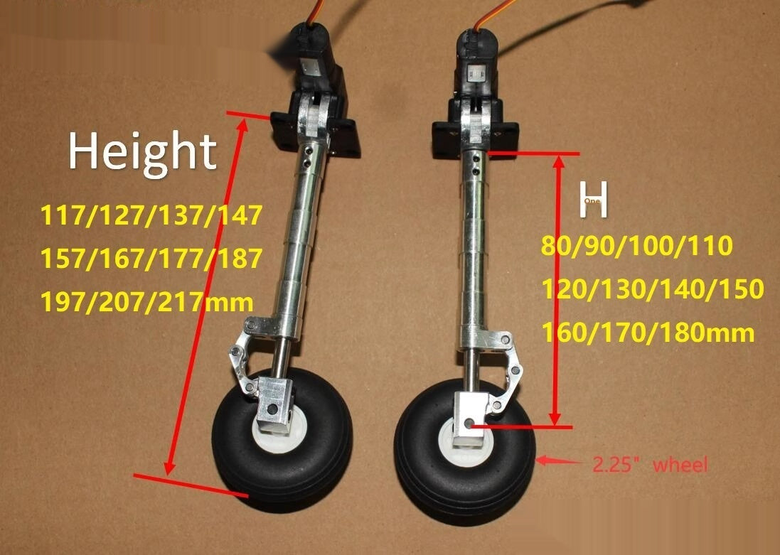 Professional Retractable Alloy Landing Gear with Damping Shock Absorption