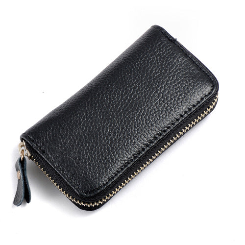 Premium Leather Car Key Holder & Card Case
