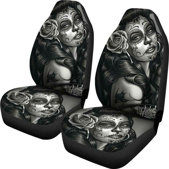 Tattooed Woman Automotive Seat Cover