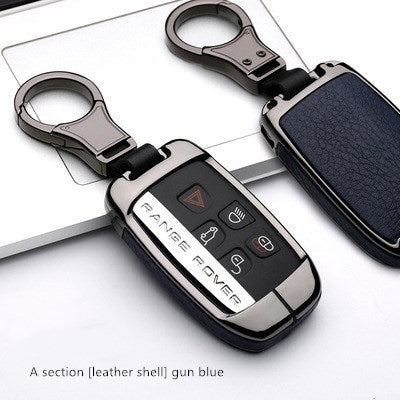 Premium Zinc Alloy & Leather Key Case for Land Rover / Jaguar