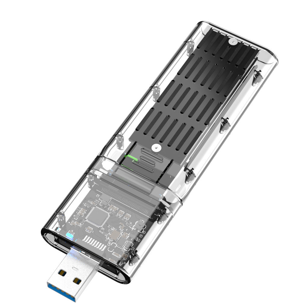 Creative Transparent Solid State Mobile Hard Disk Box with USB Interface