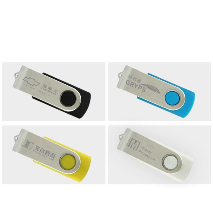Creative 360 Degree Rotating USB Drive - Customizable Enterprise Flash Storage