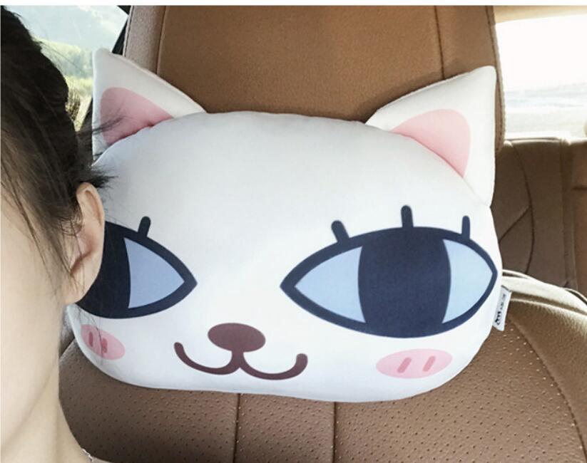 Cat Lovers Car Headrest Pillow