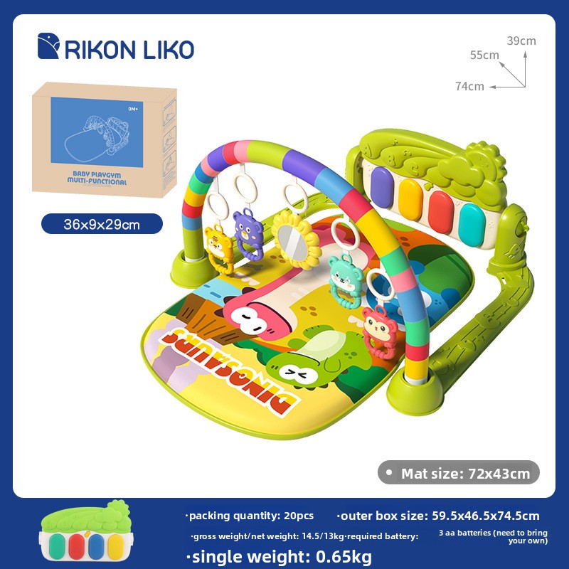 Interactive Crawling Game Mat for Infant Motor Skills and Early Sensory Learning Play