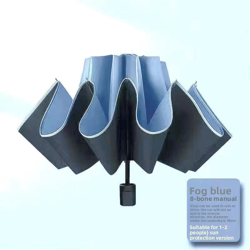 The fully automatic umbrella is suitable for both sunny and rainy days