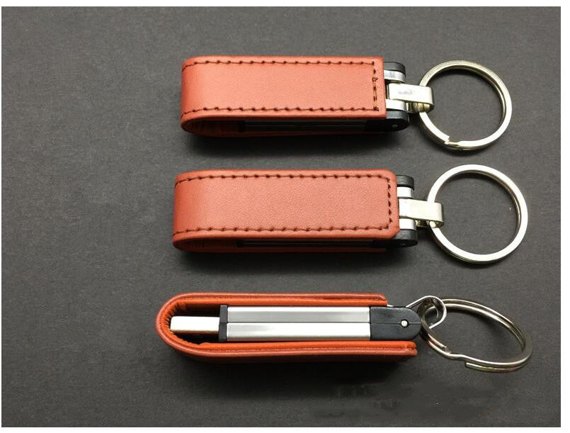 Leather Keychain USB Drive