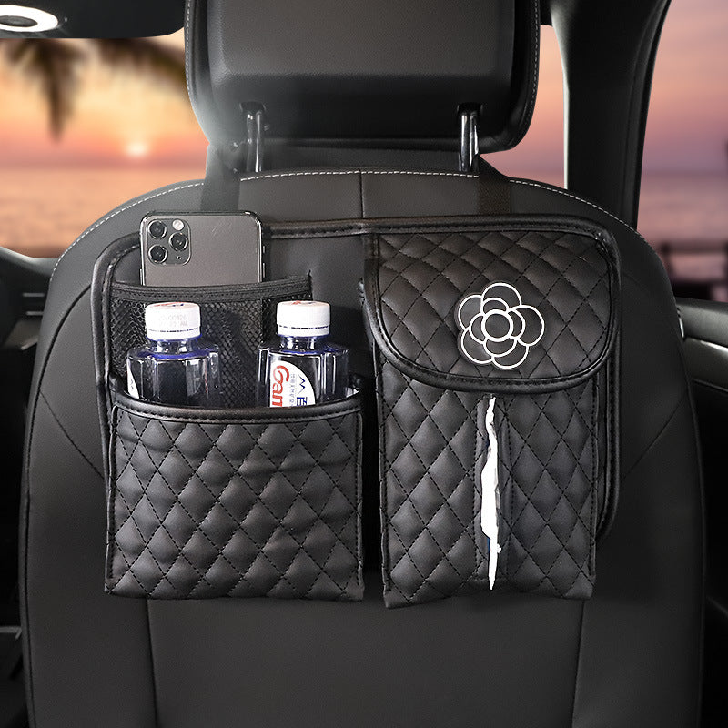 Premium Car Seat Back Organizer with Tissue Dispenser