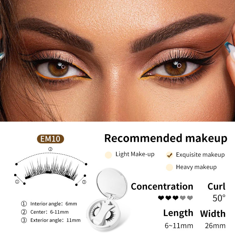 Premium Magnetic False Eyelashes with Integrated Storage & Applicator