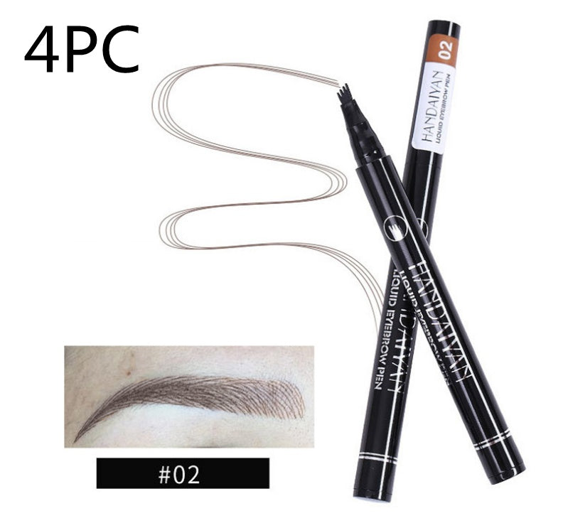 Microblading Effect Eyebrow Pen - Waterproof, Fine Sketch, Long-Lasting