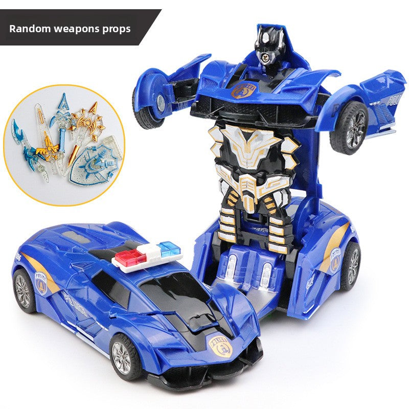 Children's transformable toy car model