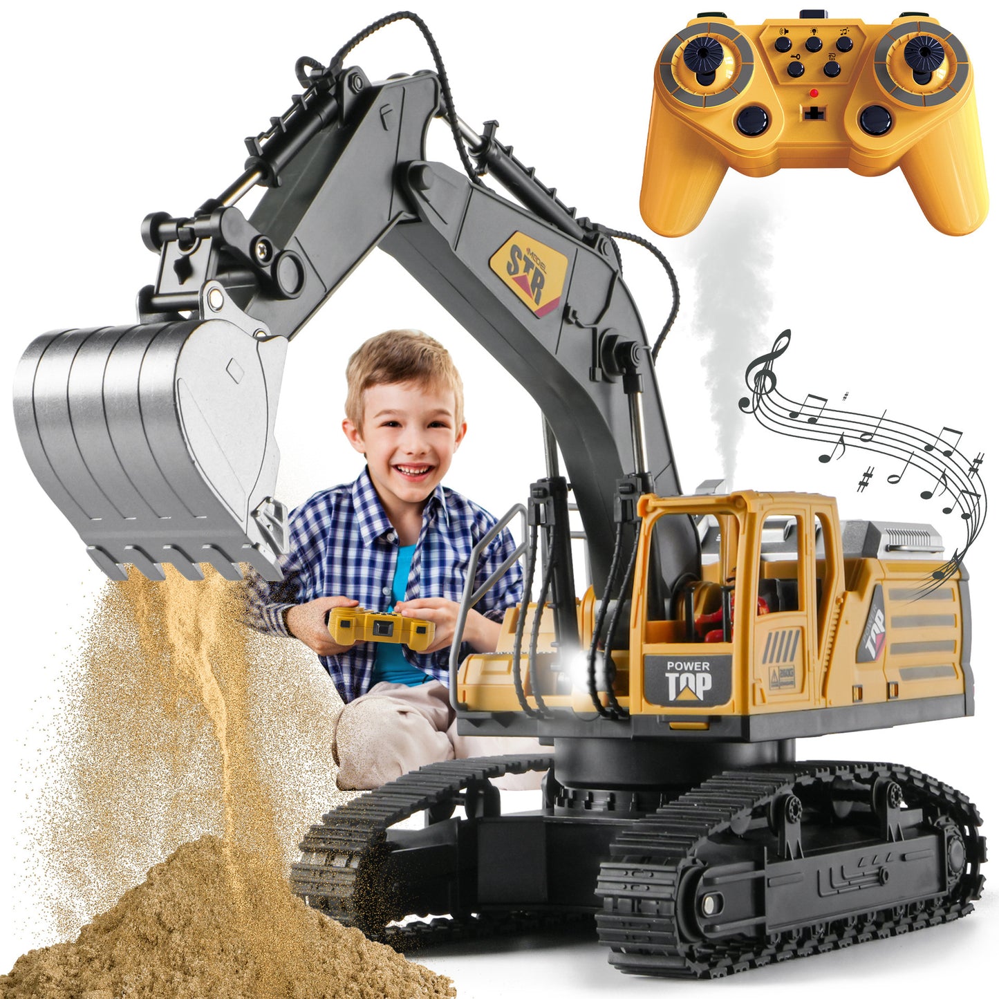 Battery-charging remote-controlled vehicle engineering vehicle