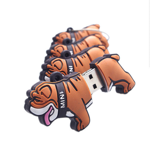 Creative Cute Animal Silicone Bulldog USB Drive (8GB/16GB)