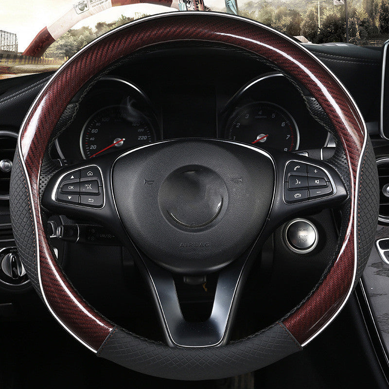 Premium Microfiber Leather Steering Wheel Cover